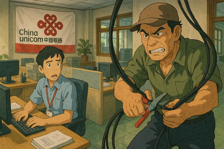 Confrontation with the office owner