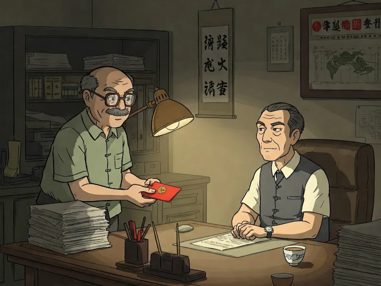 Slipped the boss an envelope